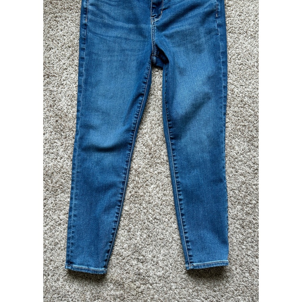 American Eagle High Rise Jegging Jeans Womens I 14 Short I Medium Wash Stretch - Picture 7 of 9